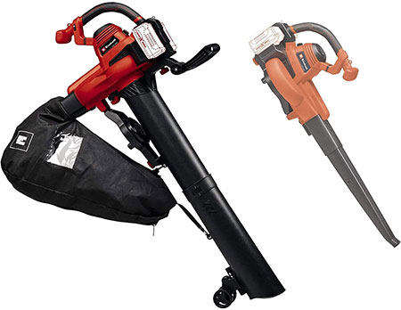 Einhell Power X-Change 36V Cordless Leaf Blower Vac with 2 Batteries & Twin Charger