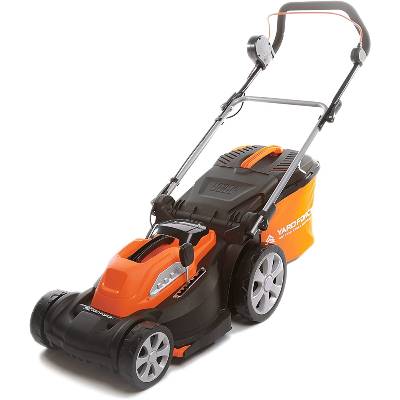Yard Force 40V 34 cm Cordless Lawnmower with Lithium Ion Battery and Quick Charger LM G34