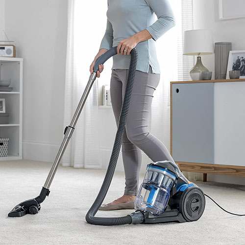  Cheap and budget vacuum cleaner being used