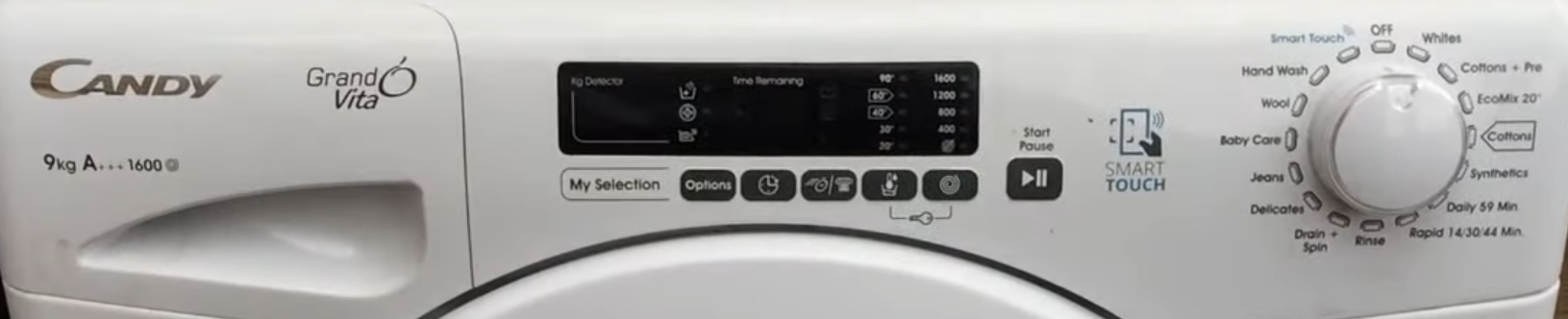Candy Washing Machine with control panel