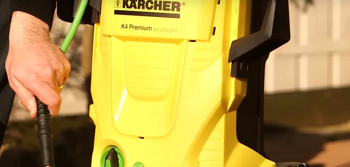 Karcher Pressure Washer in use